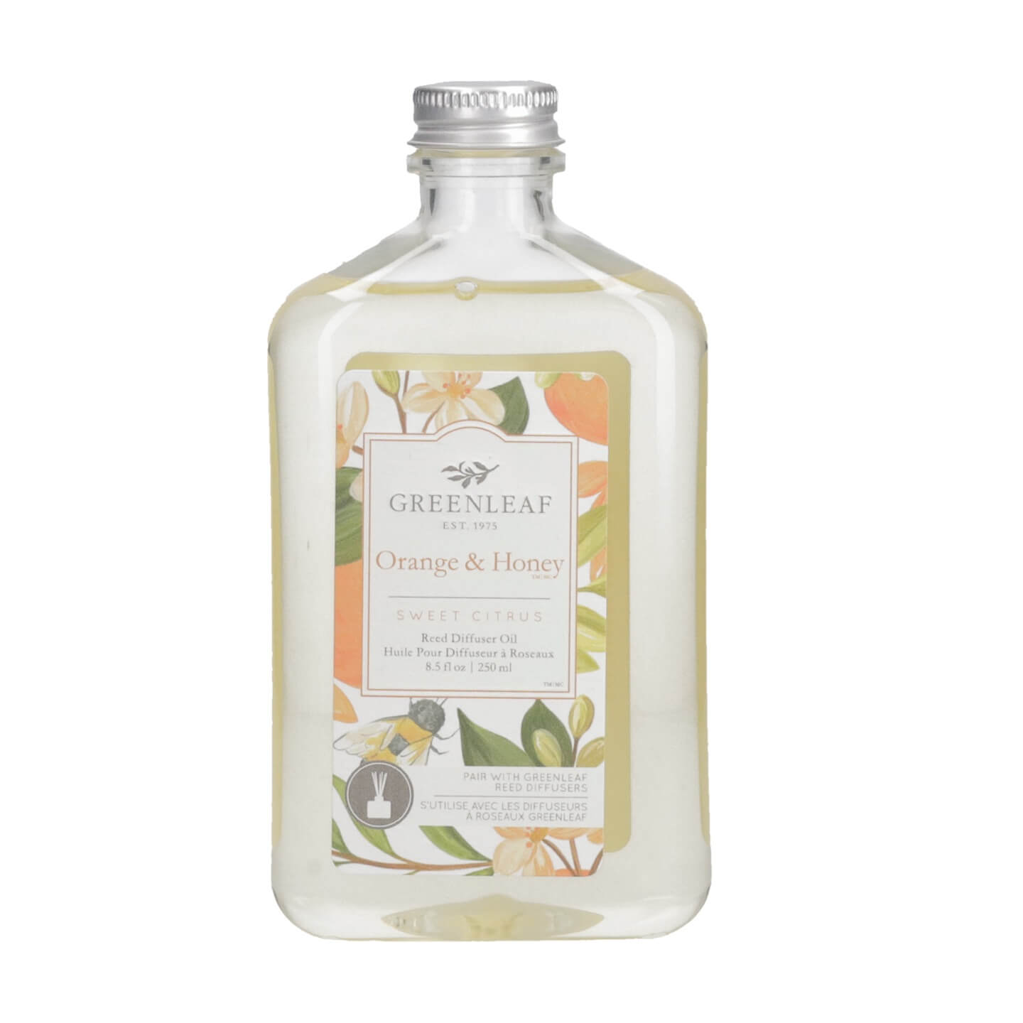 Olio Per Diffusori Con Bastoncini 250 ml. Orange & Honey