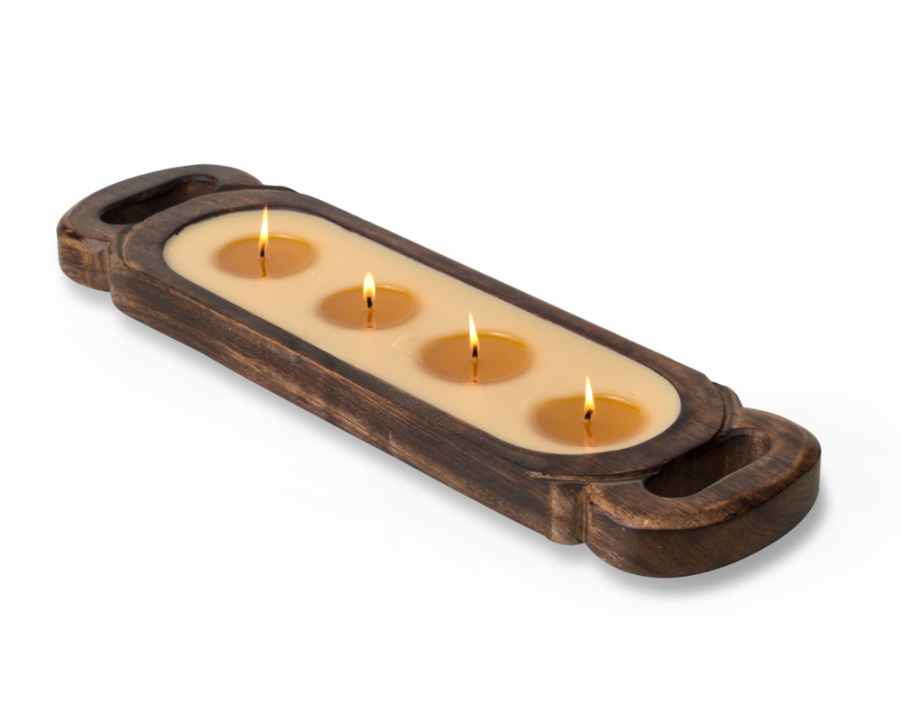 Wood Candle Trays Medium – Orange Grove
