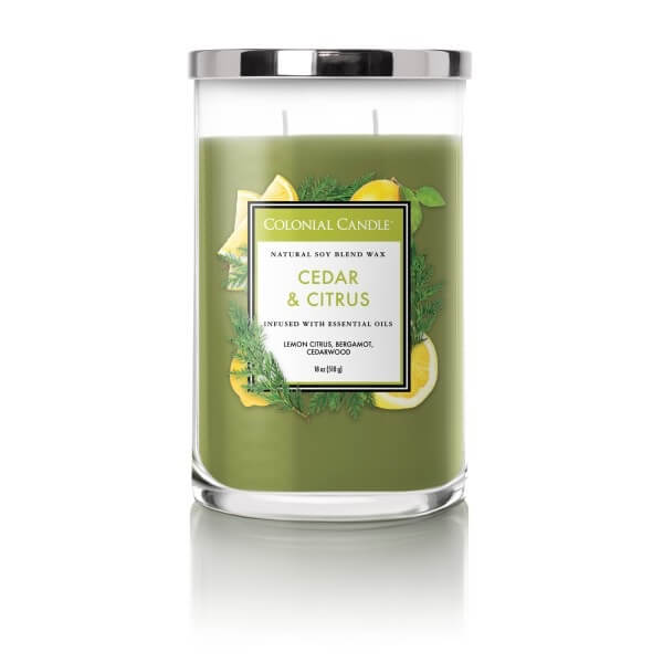 Colonial Candle Core Candle Cedar & Citrus 18oz