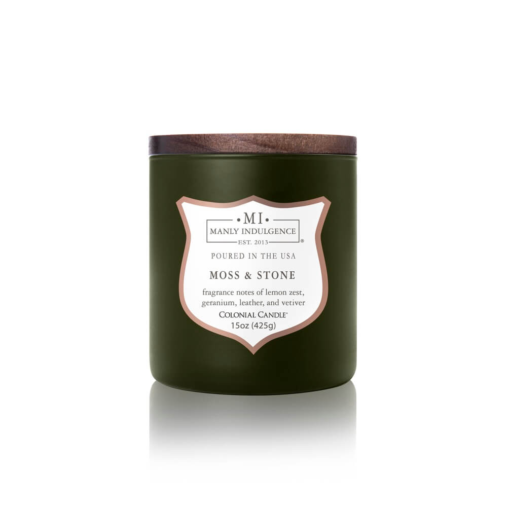 Colonial Candle – Signature – Green Moss & Stone – 15oz