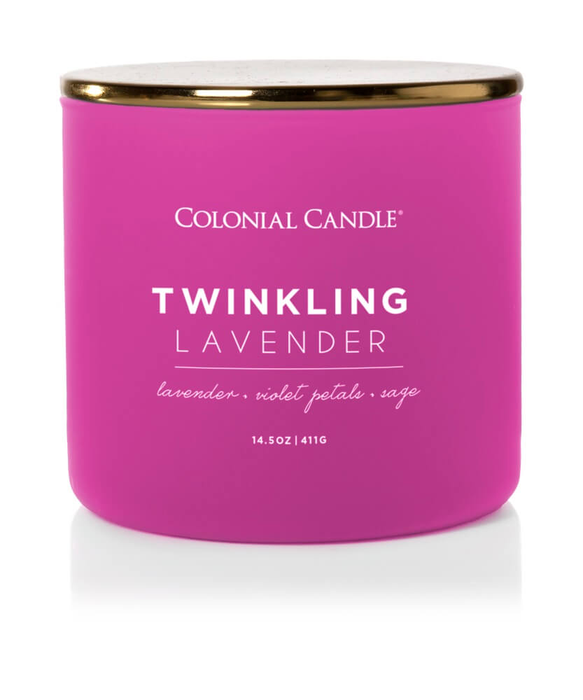 Colonial Candle - Pop Of Color - Twinkling Lavender