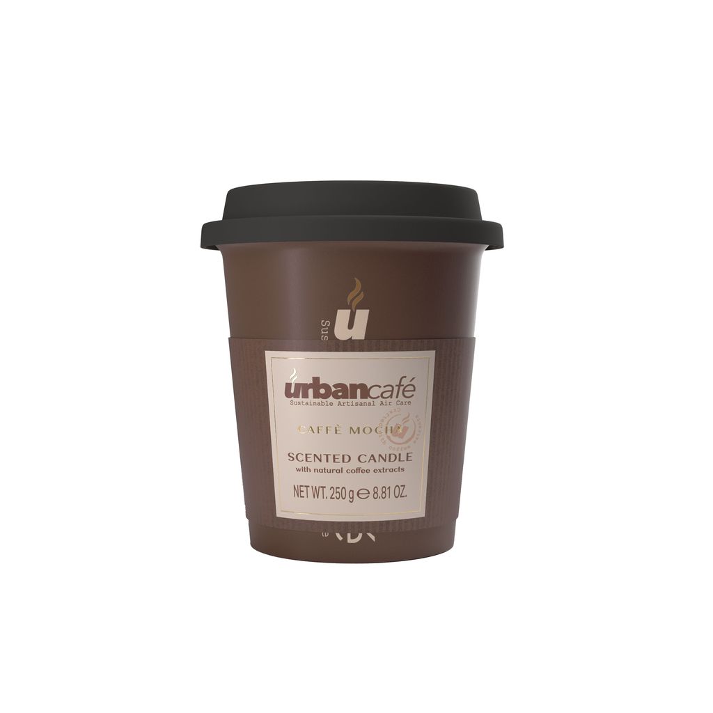 Candela Mug C/Stoppino In Legno – Caffè Mocha